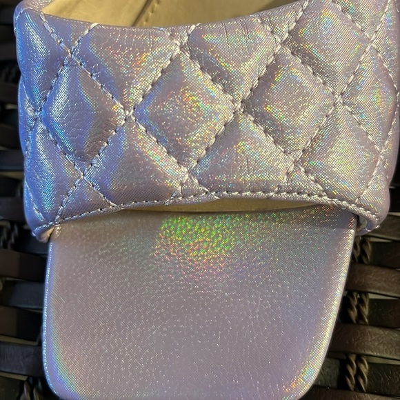 UO urban outfitters heeled mule sandals lilac lavender purple size 8 - Picture 3 of 14